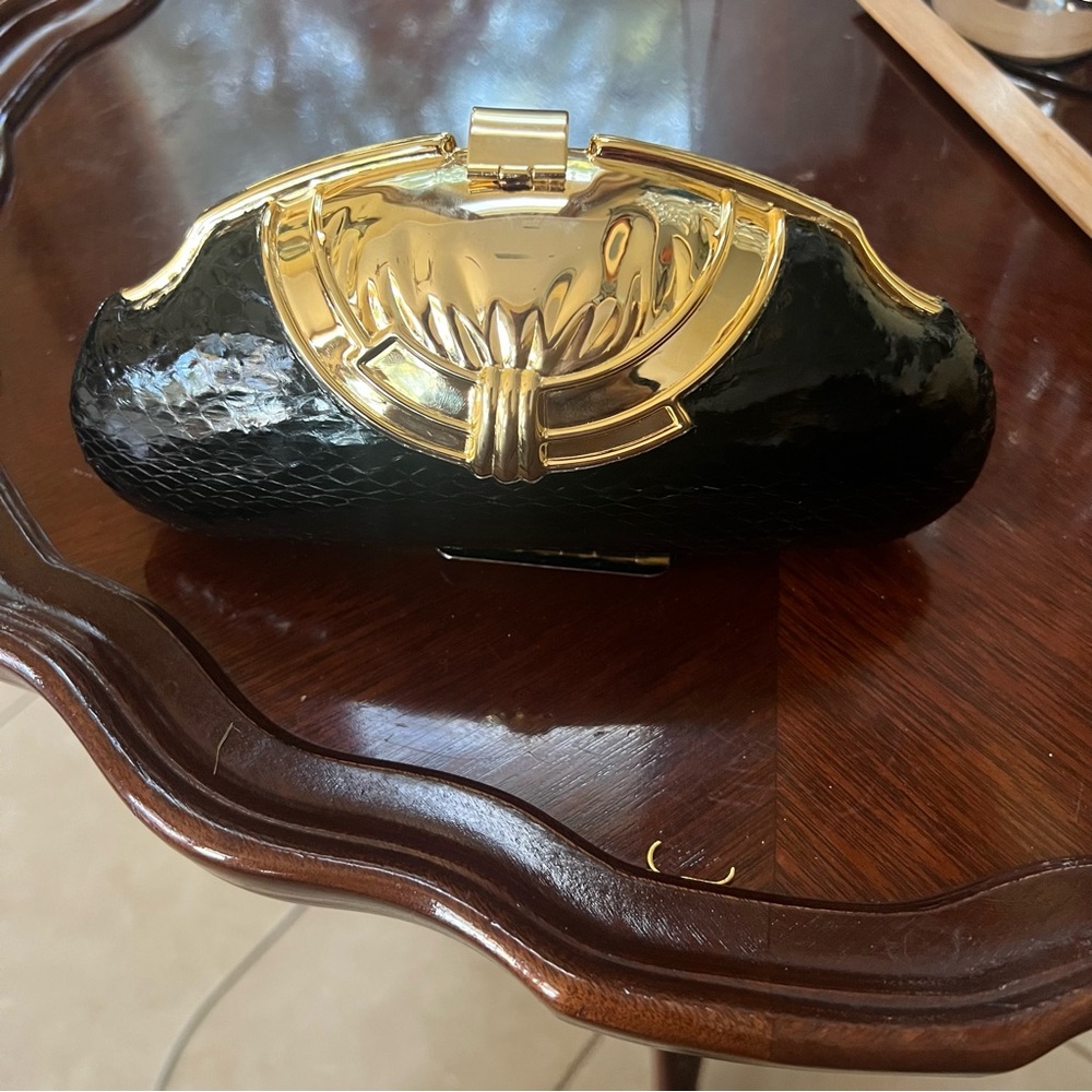 Vintage leather evening bag - Picture 8 of 13